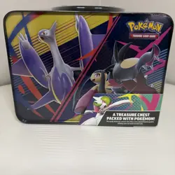 Pokemon TCG, 2025 Mega Evolution Fall Sealed Collector Chest Lunch Box Tin - Image 2