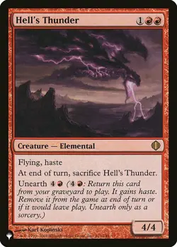 MTG HELL's THUNDER EXC - TUONO INFERNALE - TLI - MAGIC - Image 1