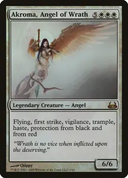 MTG AKROMA, ANGEL OF WRATH FOIL EXC - AKROMA, ANGELO DELLA DISTRUZIONE - DD.DVD - Image 1
