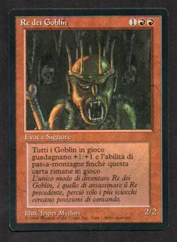 MtG Goblin King Re dei Goblin (Foreign Black Bordered) ITA - Image 1