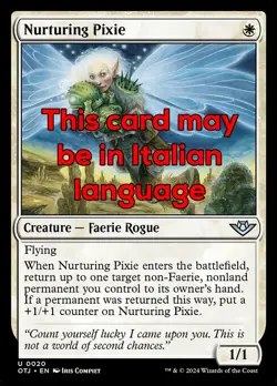 MTG NURTURING PIXIE EXC - PIXIE PREMUROSA 20 - OTJ - MAGIC - Image 1