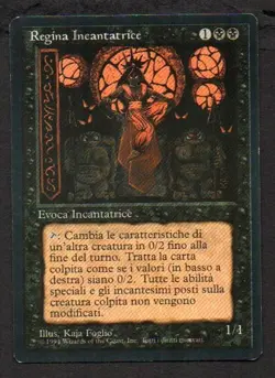 MtG Sorceress Queen Regina Incantatrice (Foreign Black Bordered) ITA - Image 1