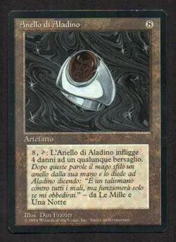 MtG Aladdin's Ring Anello di Aladino (Foreign Black Bordered) ITA - Image 1