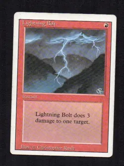 MTG Fulmine Lightning Bolt (Revised) - Image 1