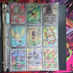 Pokemon TCG Binder lot Japanese Chinese Korean AR RR SR 65 Cards NM - LP - Image 1