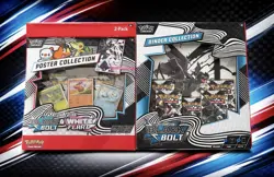 Pokemon Black Bolt and White Flare Binder + Poster Collection Sam's Club Bundle - Image 1