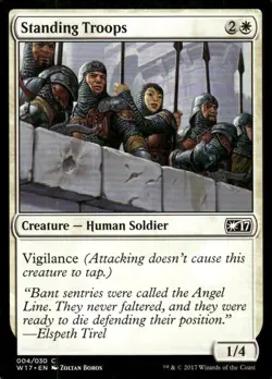 Standing Troops 004/030 Welcome Deck 17 MTG Magic the Gathering card - Image 1