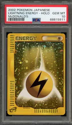 Pokemon 2002 Lightning Energy McDonald's Japanese Holo Promo PSA 10 Gem Mint - Image 1