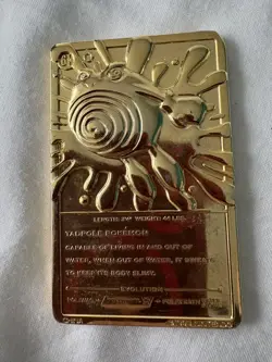 Pokemon Limited Edition 1999 Burger King Poliwhirl 23K Gold Plated Trading Card - Image 2