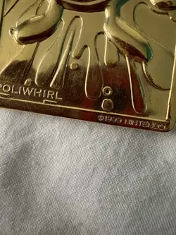 Pokemon Limited Edition 1999 Burger King Poliwhirl 23K Gold Plated Trading Card - Image 4