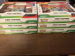 6 Pokemon First Partner Illustration Collection Series 1 Box’s - Image 2