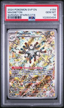 PSA 10 Magneton ETB Promo 159 Surging Sparks Scarlet & Violet Pokemon Card Game - Image 1