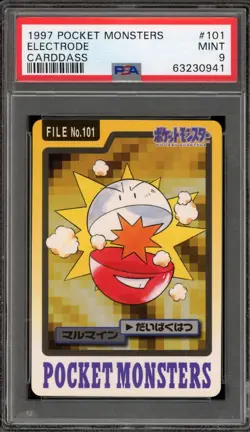 Pokemon Bandai Carddass Electrode Japanese #101 PSA 9 Mint - Image 1