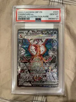 2023 Pokemon OBF en Special Illustation Rare #223 Charizard Psa 10 - Image 1