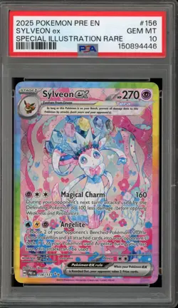 Pokemon Sylveon ex Prismatic Evolutions Special Illustration Rare #156 PSA 10 - Image 1