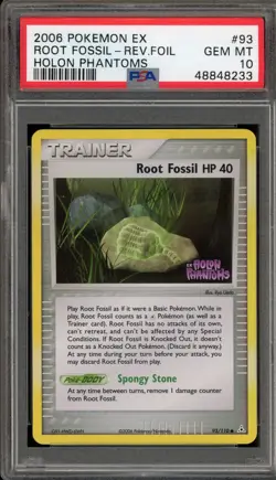 Pokemon Root Fossil EX Holon Phantoms Reverse Holo #93 PSA 10 Gem Mint - Image 1