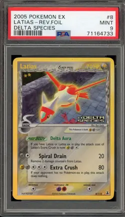 Pokemon Latias EX Delta Species Reverse Holo Rare #8 PSA 9 Mint - Image 1