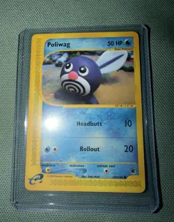 Pokemon Poliwag 125/165 Expedition Base Set Headbutt Rollout - Image 1