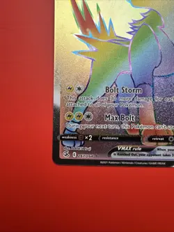 Boltund VMAX 267/264 NM/M SWSH08 Fusion Strike Secret Rainbow Pokemon TCG - Image 2