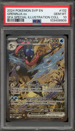 Pokemon Greninja ex SFA Special Illustration Coll. Promo SVP EN 132 PSA 10 - Image 1