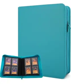 pokemon Laser Engraved 4 Pocket TEAL Bulbasaur Binder - Image 1