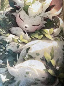 Anime ART STYLE Leafeon Fan Full Art Pokemon Custom Card/perfect bookmark - Image 2