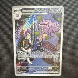 Pokemon TCG Team Rocket's Weezing 199/182 Destined Rivals Holo Rare 130HP - Image 1