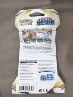 3 Pokemon Silver Tempest Sleeved Booster Packs With Different Art Covers Sealed - Image 4