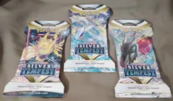 3 Pokemon Silver Tempest Sleeved Booster Packs With Different Art Covers Sealed - Image 5