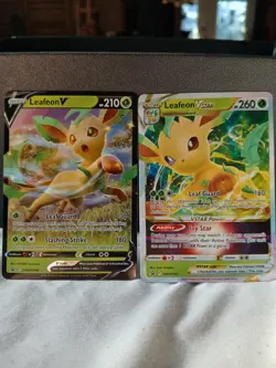 Pokemon TCG Leafeon VSTAR SWSH195 SWSH194 Black Star Promos #2 - Image 1