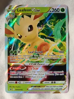 Pokemon TCG Leafeon VSTAR SWSH195 SWSH194 Black Star Promos #2 - Image 4