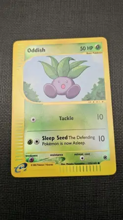 Pokemon Oddish 122/165 Expedition Base Set Reverse Holo Near Mint NM- Excellent! - Image 1