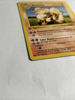 Pokemon TCG Arcanine Base Set Shadowless 1st Edition 23/102 100 HP Uncommon - Image 2