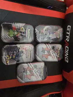 Pokemon Black Bolt & White Flare 5 Mini Tins New Sealed Pokemon TCG - Image 2