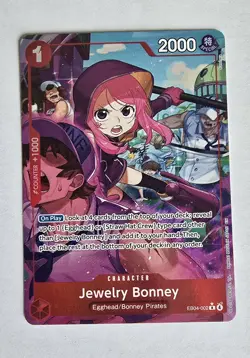 One Piece Card Game Jewelry Bonney EB04-002 Alt Art OP14 English NM - Image 1