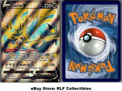 2023 Pokemon, Sword & Shield Promos, #SWSH292 Zacian V, Holo Black Star Promo - Image 1