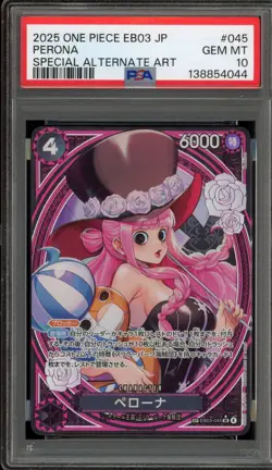 One Piece CCG Perona Japanese Special Alternate Art EB03-045 PSA 10 Gem Mint - Image 1