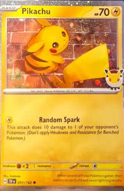 Pikachu 051/162 2026 Pokemon Day Stamped Promo - Pokemon TCG Mint - Image 1