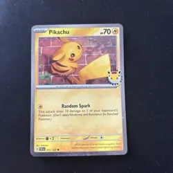 Pikachu - Pokemon Day 2026 - Stamped Promo Card - Pokemon TCG - Image 1