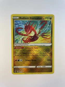 Pokemon TCG Radiant Eternatus Crown Zenith Holo Card 105/159 - Image 1