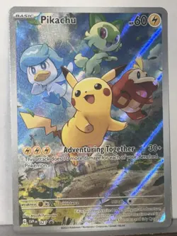 NM/M Pikachu Promo SV Scarlet & Violet PROMO Cards 027 Pokemon Collect Rare Poke - Image 1