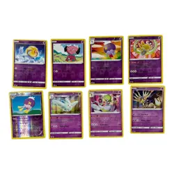 Pokemon TCG Lot - 8 Cards Psychic Type Reverse Holo Rares - Image 1