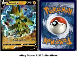 2022 Pokemon, Sword & Shield Promos, #SWSH263 Zeraora V, Holo Black Star Promo - Image 1