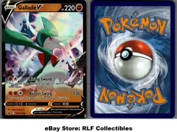 2022 Pokemon, Sword & Shield Promos, #SWSH258 Gallade V, Holo Black Star Promo - Image 1