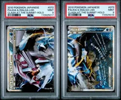 PSA 9 Pokemon JPN Palkia & Dialga LEGEND CLASH A THE SUMMIT-HOLO 2010 072 073 - Image 1