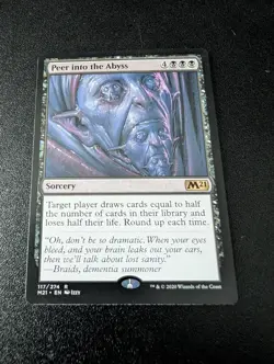 Peer into the Abyss - Core Set 2021 - M21 - Magic the Gathering - MTG - Image 1