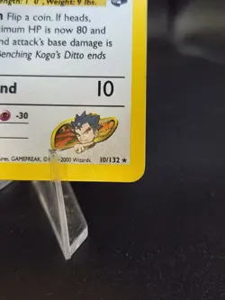 Pokemon TCG Koga's Ditto Holo Rare Card 10/132 Gym Challenge Unlimited NM - Image 5