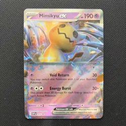 Pokemon TCG Mimikyu EX SVP004 Black Star Promo Card NM Condition - Image 1