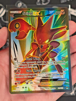 Scizor EX 119/122 Breakpoint Full Art Ultra Rare Pokemon Card - NM - Image 1
