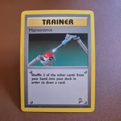 Pokemon TCG Maintenance Base Set 2 112/130 Regular trainer card - Image 1